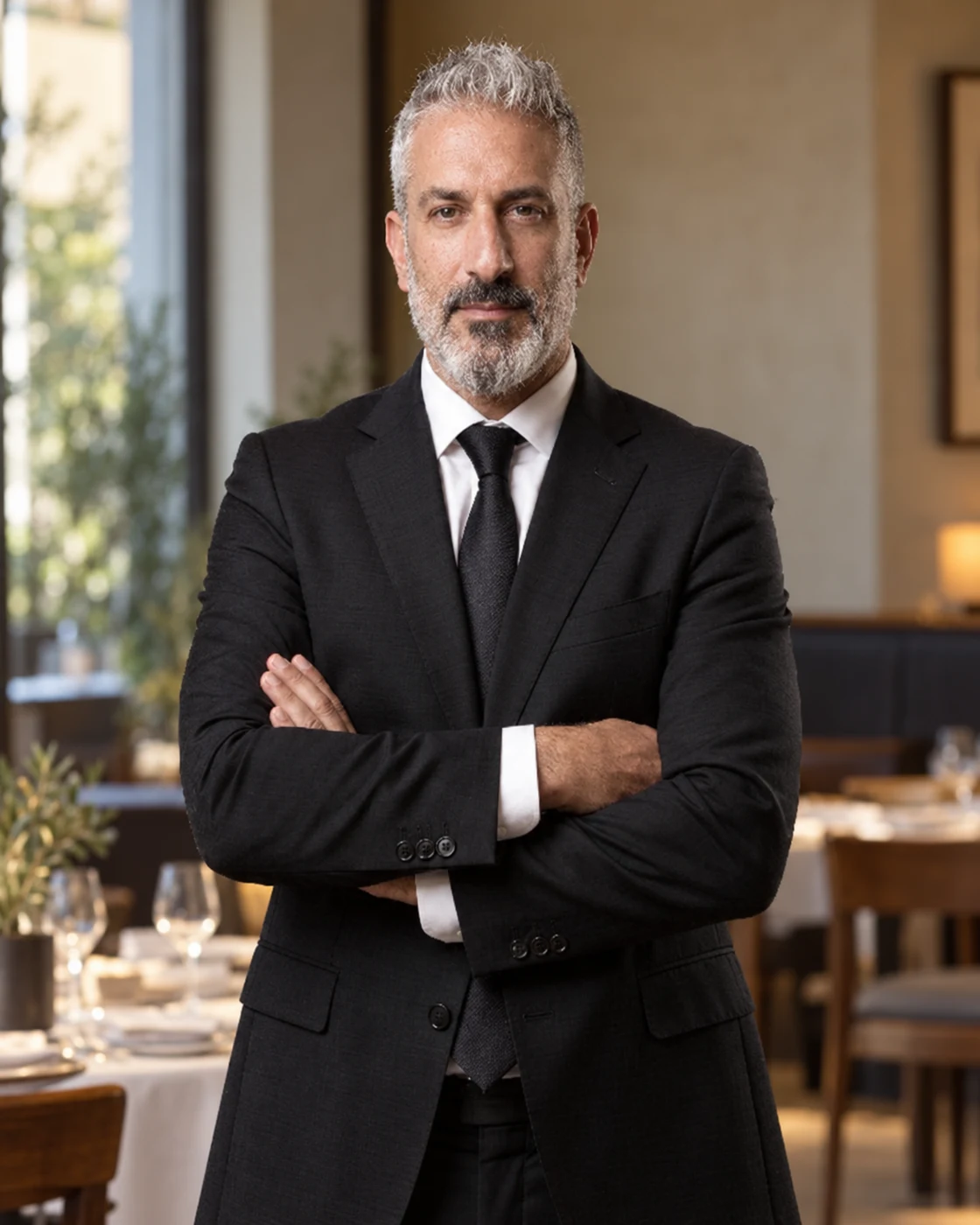 AI-assisted photographic portrait based on Ismaeil Dirani's photograph